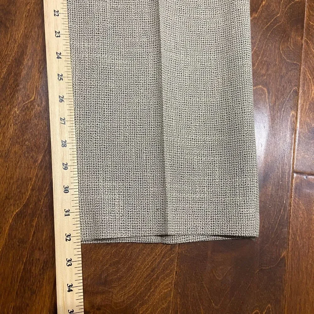 PRONTI Casual Vintage Dress Pleated Tan Brown Slacks Pants Men's Size 40 x 32